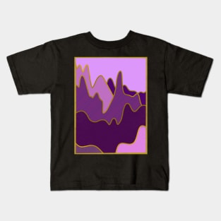 Gemstone Mountains Purple Kids T-Shirt